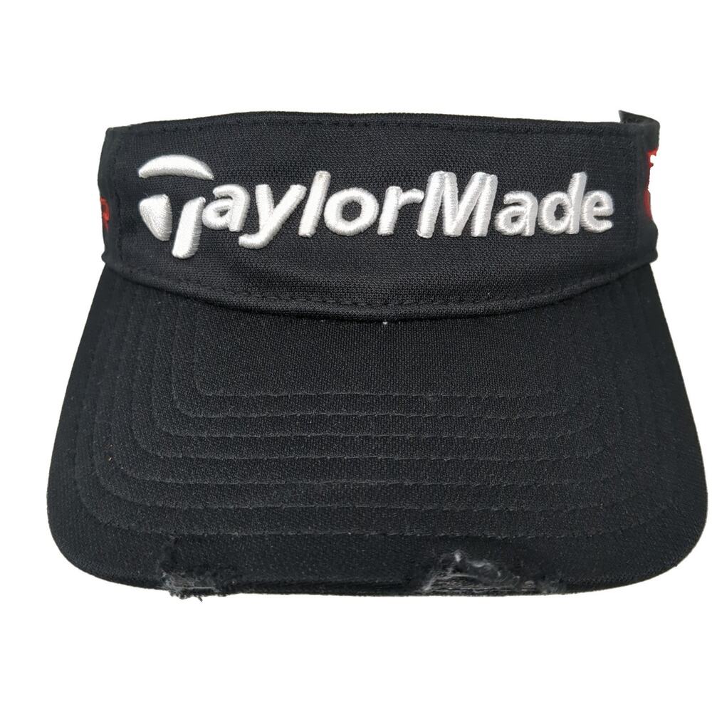 Taylormade Slideback Visor Hat Solid Black One Si… - image 1